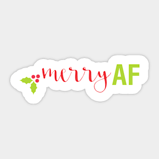 MERRY AF Sticker